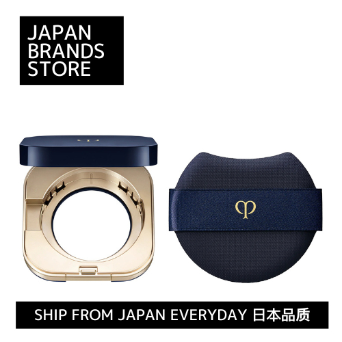 [ส่งตรงจากญี่ปุ่น] Cle de Peau Beaute Case (เคสสําหรับ Tan Cushion Eclat Naturel) / Puff (Tan Cushion Eclat)