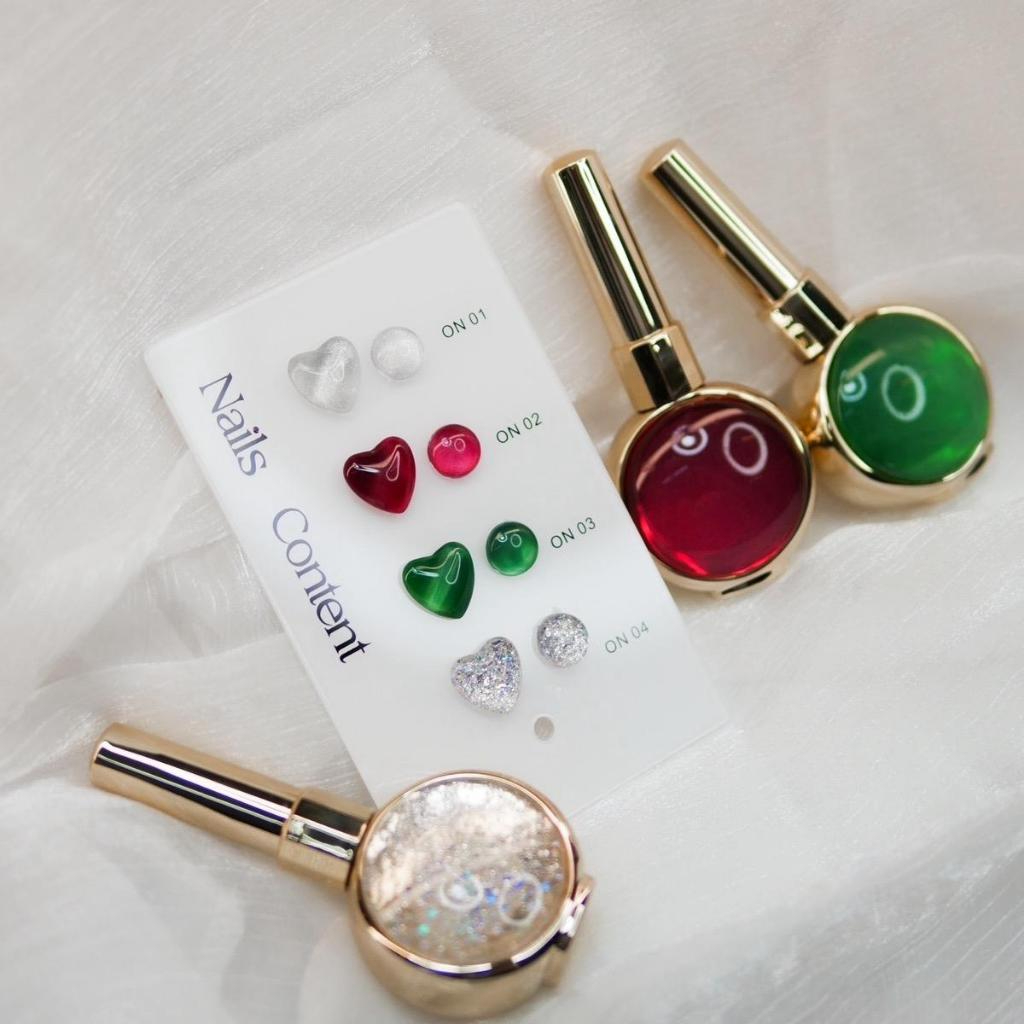 SET 4 Christmas แยกขวด 4 สี ซัมเมอร์ ได้ 4 ขวด สีตกแต่งเล็บ