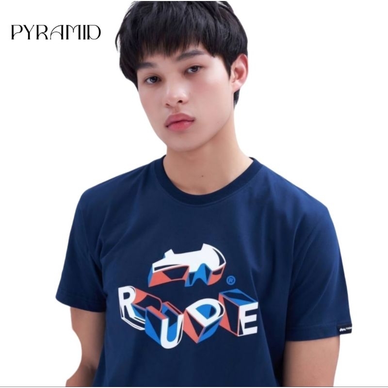 Rudedog เสื้อยืดคอกลมแขนสั้น รุ่น PYRAMID แท้ 100%