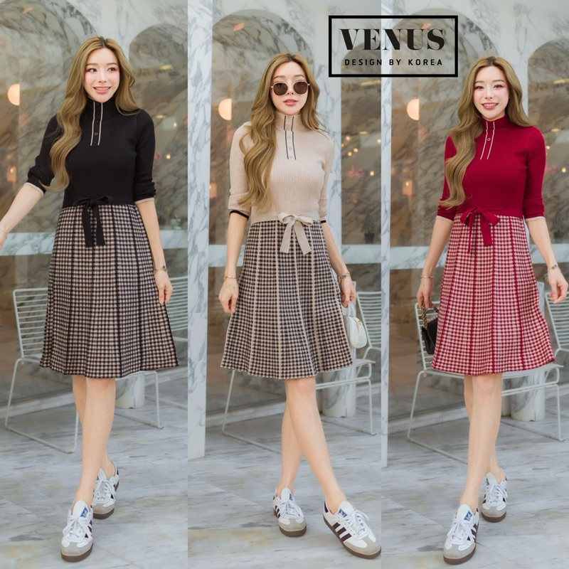 Cotton Patch Scott 2Tone Long Sleeve Dress