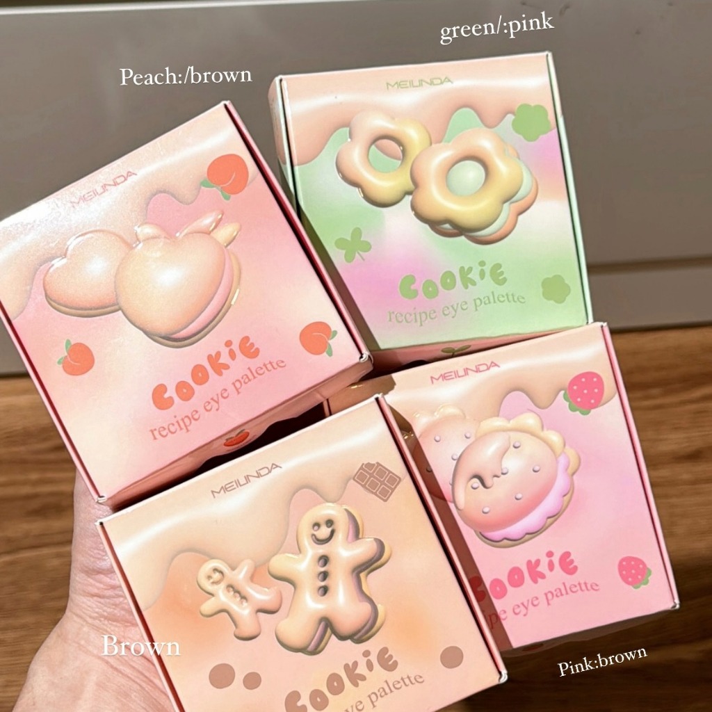 MC3128 MEILINDA Cookie recipe eye palette เมลินดา พาเลทตาสูตรคุกกี้