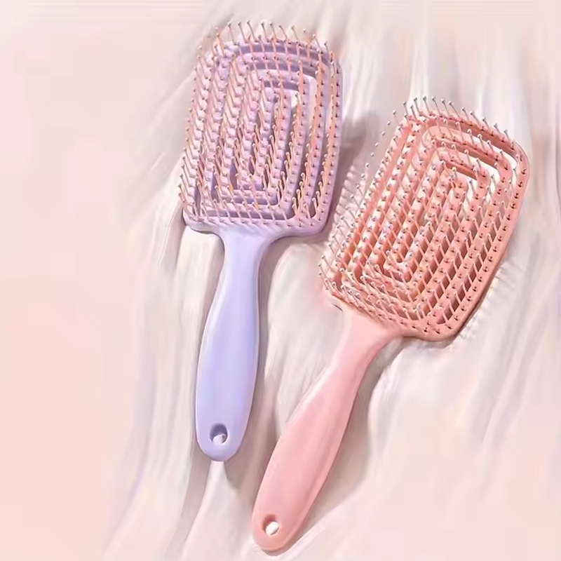 หวีนวดผม ทรงกลม แบบพกพา สําหรับบ้าน หวีถุงลมทำให้ผมฟู ใหญ่