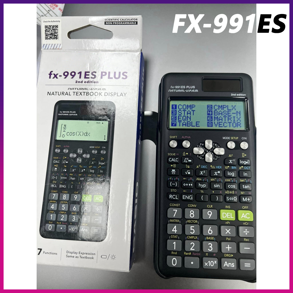 Scientific Calculator Fx-991ES plus Latest Generation Solar portable rechargeable calculator