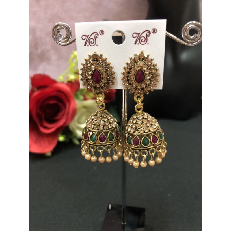 ✈️Erring form india ตุ้มหูอินเดียนำเข้ารุ่นใหม่ สินค้ามีมากมายหลายแบบ พร้องส่งในไทย