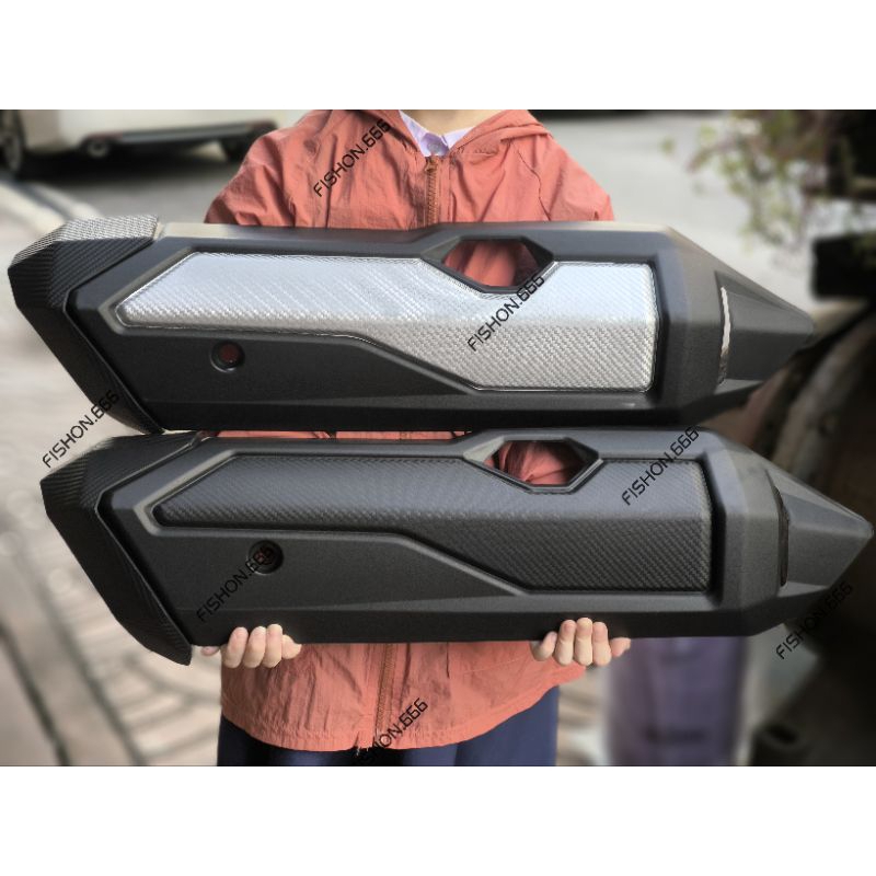 🛵การดบังท่อลายคาบอนสำหรับใส่ FORZA350 โดยตรง 2022-2027(ใส่แทนของเดิมได้เลย)เจ้าแรกในไทย