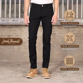 JACK RUSSEL กางเกงชีโน่ทรงกระบอกเล็ก กระบอกเล็ก Slim-fit รุ่น J-320 กางเกงแจ็ครัสเซล