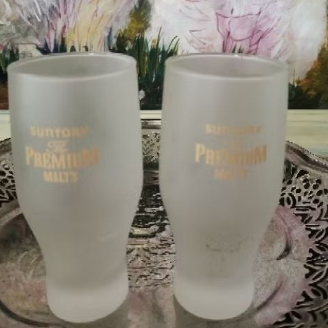 แก้วเบียร์แบบขุ่น suntory