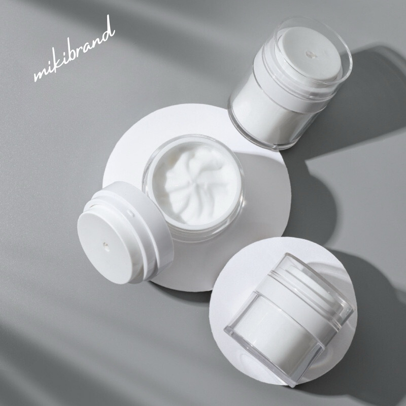 พร้อมส่ง ขวดปั๊มแบบสุญญากาศ เติมได้ สําหรับใส่โลชั่น ครีม เจล เครื่องสําอาง ขนาด 15/30/50 ml.