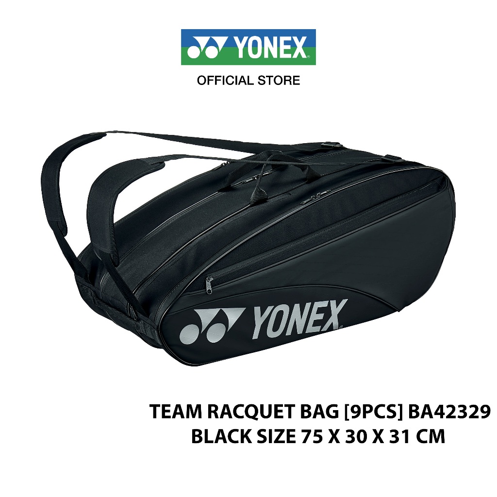 YONEX TEAM RACQUET BAG BA42329 กระเป๋าแร็คเก็ต สำหรับแข่งขันขนาดกลางสามารถใส่แร็คเก็ต 9 ไม้