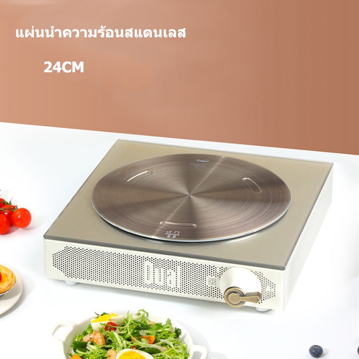 meters_bonwe-แผ่นนําความร้อนสแตนเลสสําหรับตัวแปลงแผ่นเหนี่ยวนําเตาแก๊สไฟฟ้าและเซรามิกพร้อมที่จับแผ่นละลายน้ําแข็ง 24 ซม.