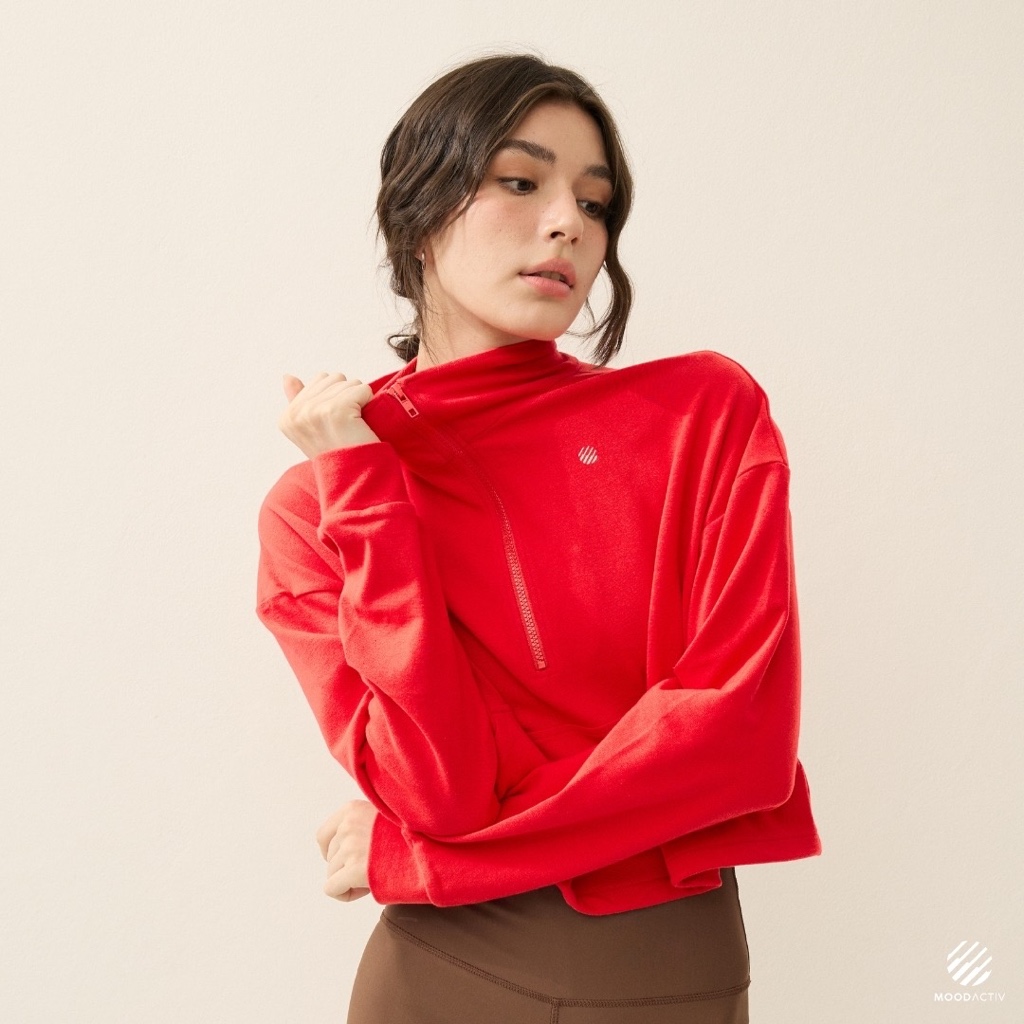 WOMEN CROPPED PULLOVER