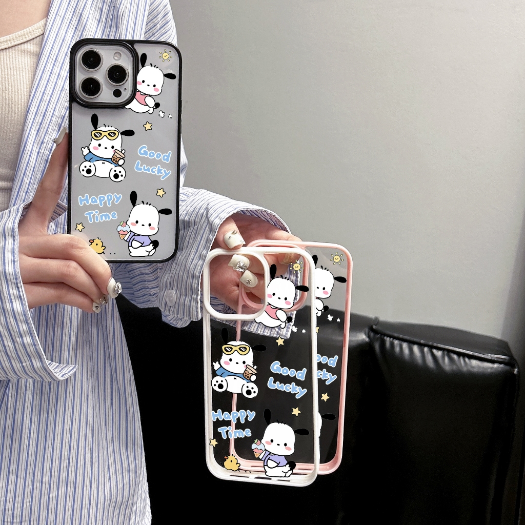 ซื้อ1แถม1 เคสไอโฟน13 7 8 11 12 14 15 16 16Pro 16Plus 16ProMax X XS XR Pochacco cute sanrio กันกระแทก iPhone Case