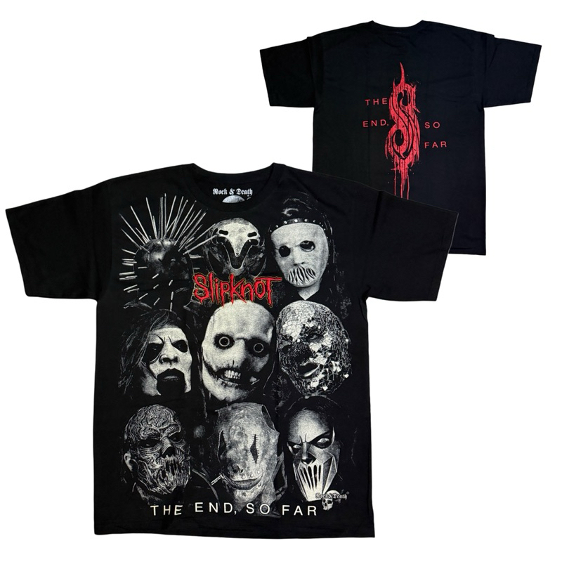 เสื้อวง SLIPKNOT T-SHIRT ป้าย ROCK&DEATH งาน BOOTLEG MEXICO