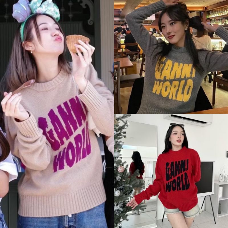 Valen เสื้อสเวตเตอร์ผ้าทอ GANNI