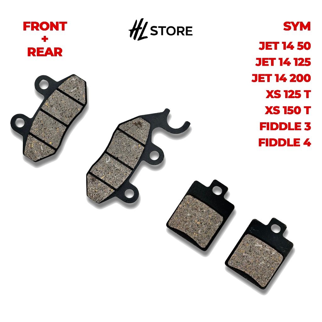 ผ้าเบรค Sym Allo GT Allo Fiddle Jet Basix Jet Sport X50SR Jet Red Devil Orbit2 50 Symply Jet14 50 Je