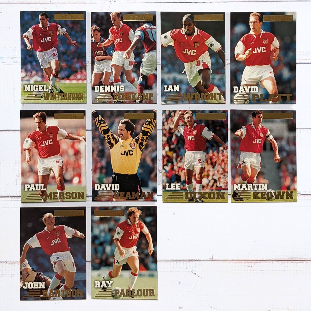 การ์ดฟุตบอล Soccer Card ทีม Team Arsenal Merlin Premier Gold 1996-1997