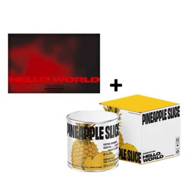 อัลบั้มคู่ BAEKHYUN album Pineapple🍍 + Hello world 🌏