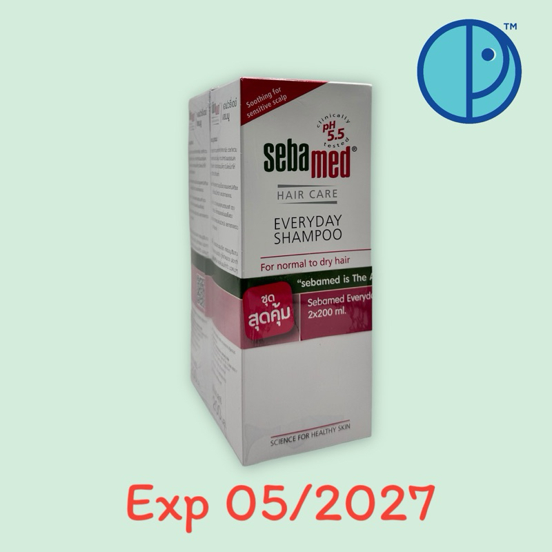 ซื้อ1 แถม 1 ขวด Sebamed Hair Care everyday shampoo ซีบาเมดแชมพูสูตรอ่อนโยน สามารถใช้สระได้ทุกวัน ขนาด 200 มล.
