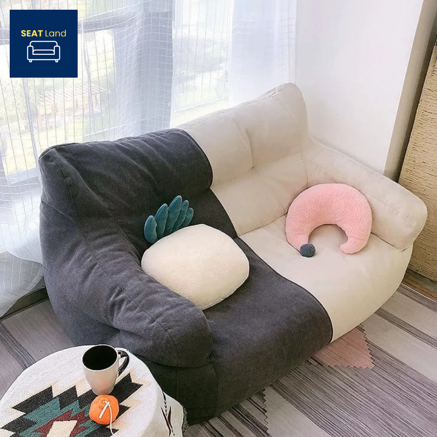 Seatland โซฟาMinimal 2 ที่นั่ง พร้อมเม็ดโฟมกับถุงโซฟา ขนาด 100x60x52 ซม.