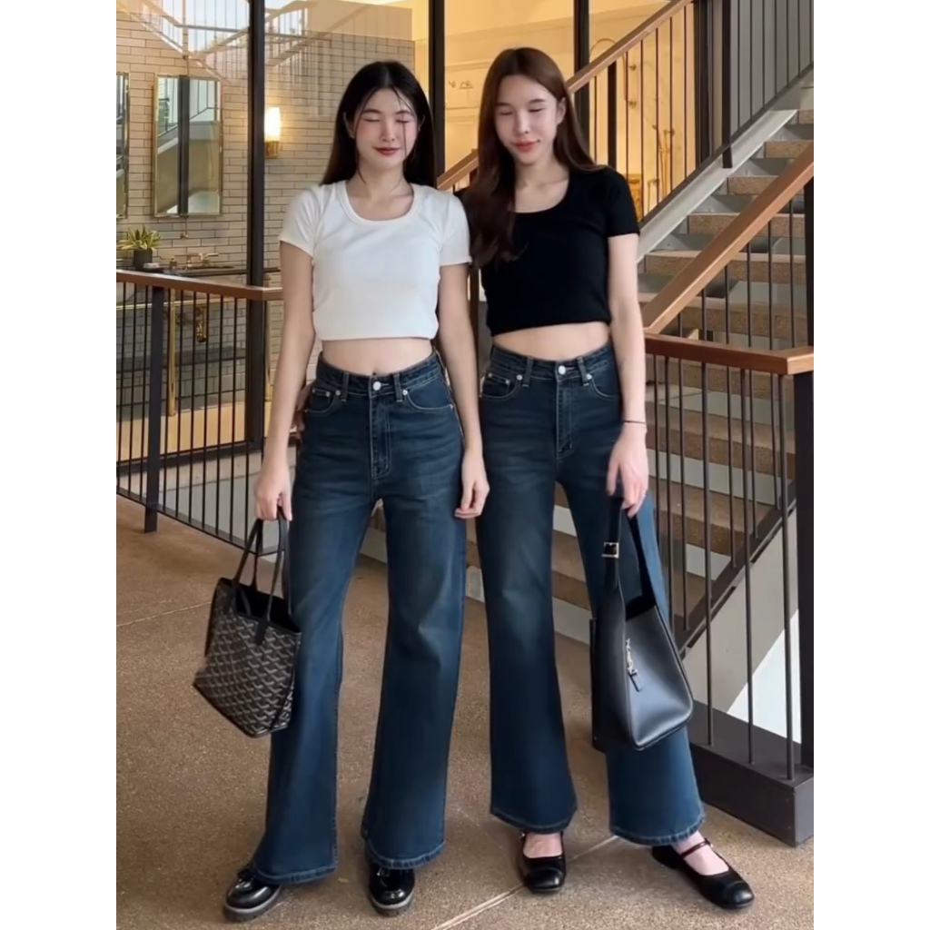 VIPH - 2 สี COOPER JEANS กระบอกม้าผ้ายืด VP112-VP124