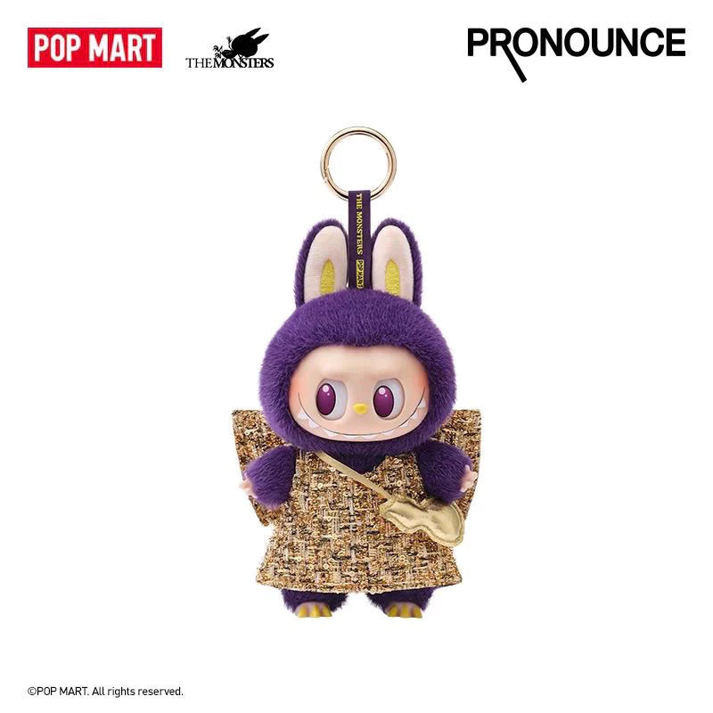 ใช้โค้ด30%เหลือ2,023.- พร้อมส่ง Labubu × Pronounce - Wings Of Fortune Vinyl Plush Hanging Card น้องบู้ม่วง