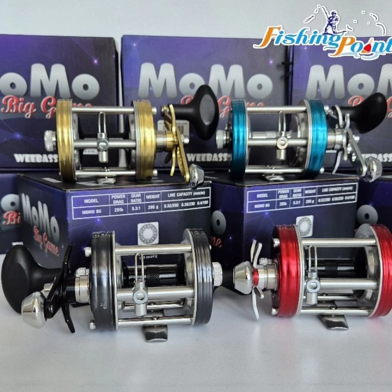 WEEBASS MOMO BIG GAME เบอร์ 6000 รอกเบททรงกลม รอกตกปลาบึก ปลาสวาย งานทะเล พร้อมประกันศูนย์วีเกียรติ