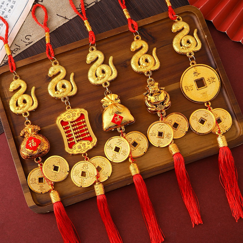 โมบายตรุษจีน มะเส็ง ปีใหม่ 2568 งูเล็ก