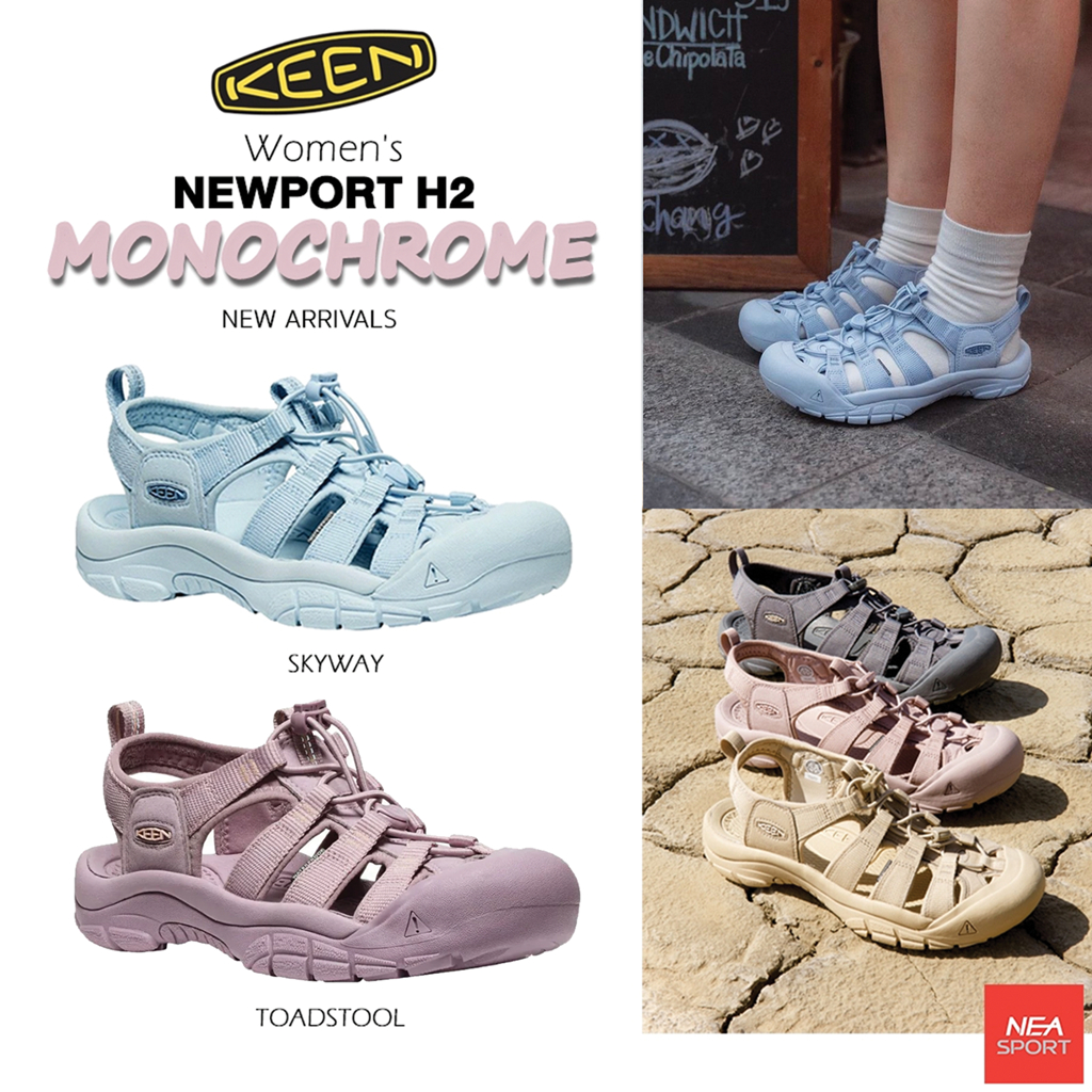 [ลด30% เก็บโค้ด 2509FASHDD] KEEN Women's NEWPORT H2 - Monochrome (Limited) รองเท้า คีน แท้ รุ่นฮิต ผู้หญิง