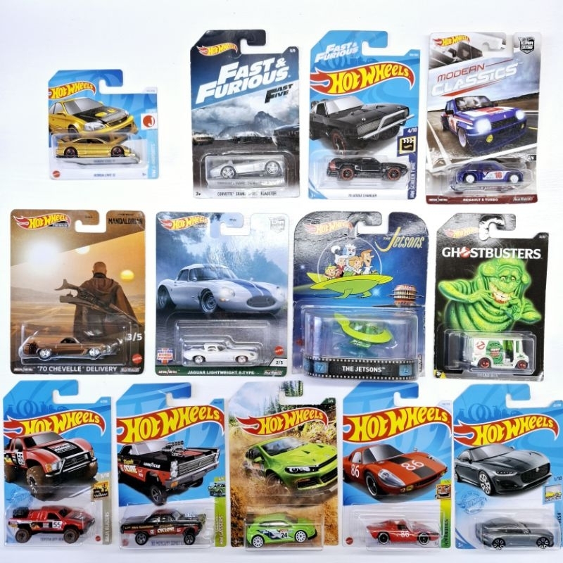 Hot wheels โมเดลรถเหล็ก สเกล1/64 แพ็คไม่ค่อยสวย เลือกแบบได้