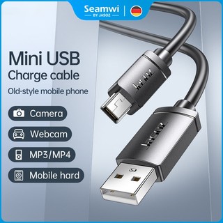 Seamwi สายเคเบิลข้อมูล USB ขนาดเล็ก Mini USB 2.0 480 Mbps สายเคเบิลข้อมูล USB สําหรับกล้อง MP3 MP4
