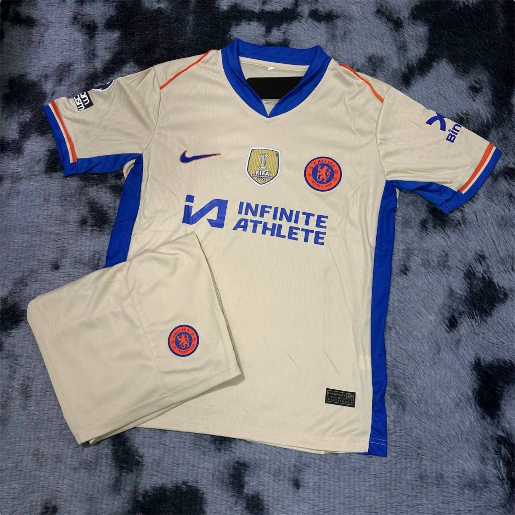 ชุดฟุตบอล ทีมเชลซี ใหม่ล่าสุดปี 2024/25 ชุดผู้ใหญ่ แขนสั้น เสื้อพร้อมกางเกง