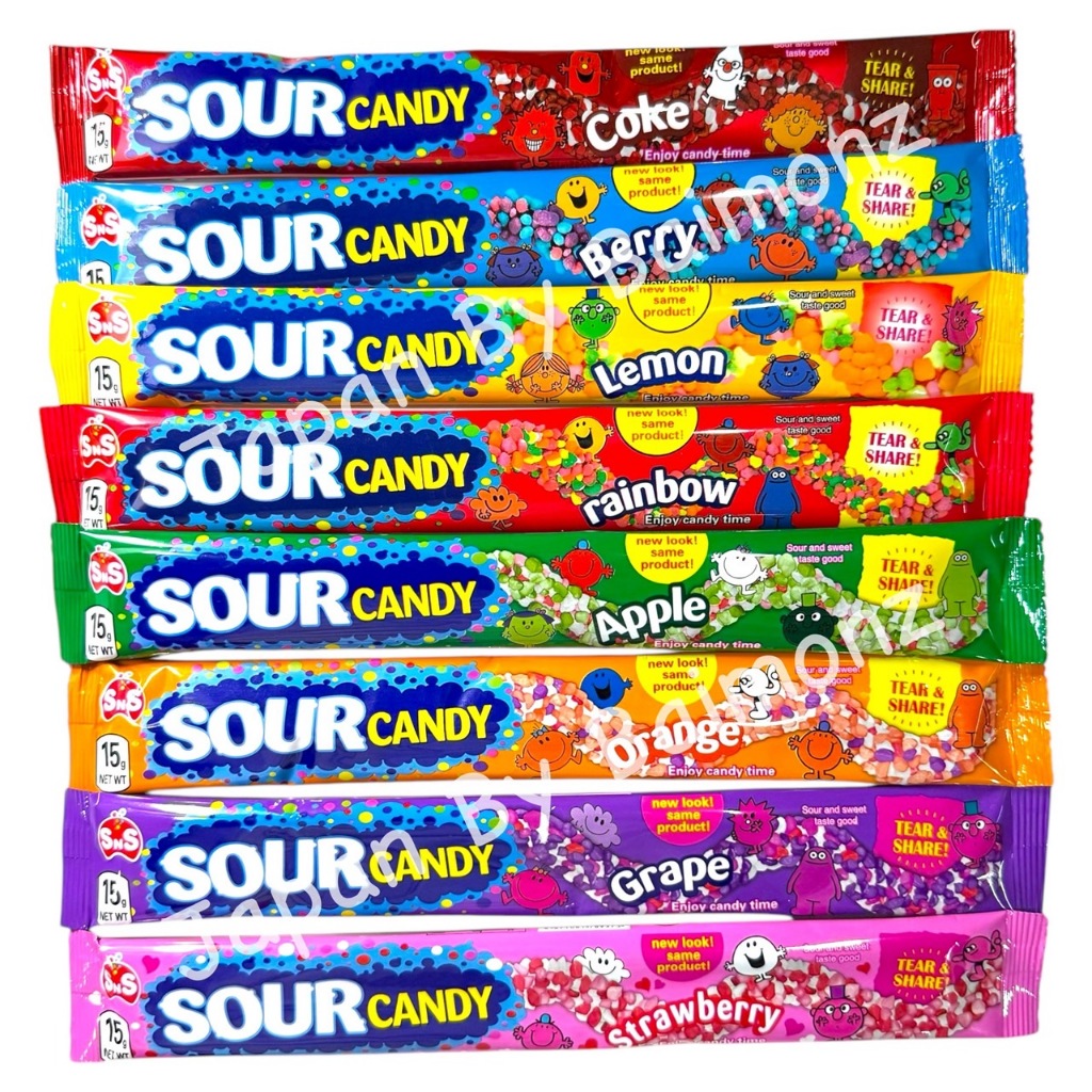 พร้อมส่งจากไทย Sour Candy แคนดี้ รสผลไม้ เปรี้ยวจี๊ดดดดด มีหลายรสให้เลือก