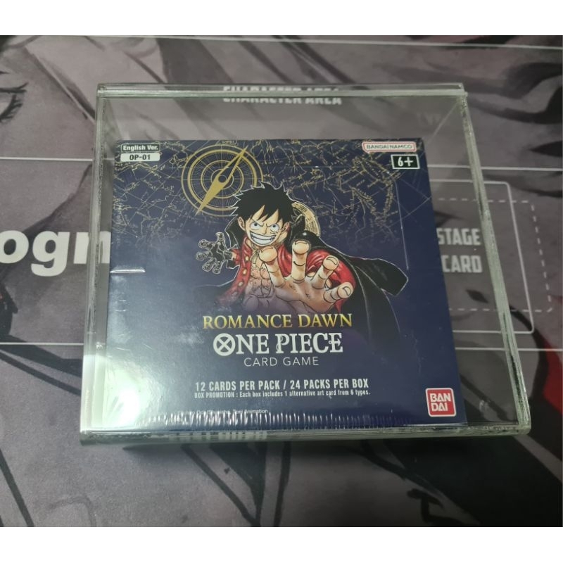One Piece TCG Romance Dawn Booster Box Factory Sealed English OP-01 BLUE BOTTOM