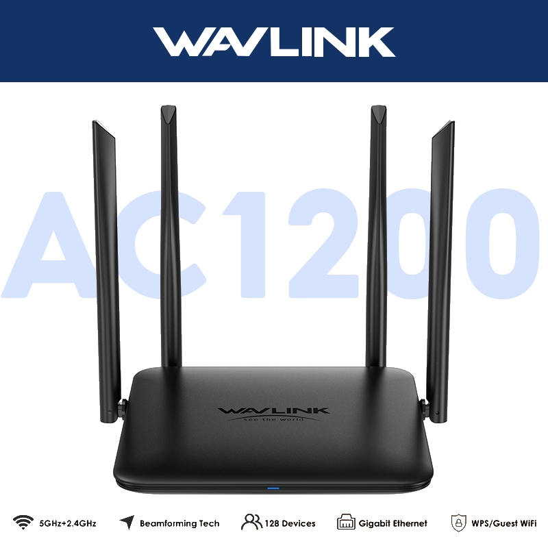 WAVLINK AC1200 เราเตอร์ไร้สาย 2.4Ghz/5Ghz WiFi Router Gigabit Router