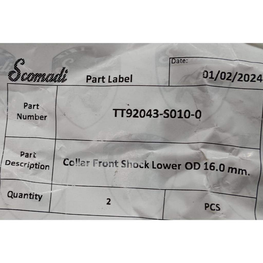 บูชหูโช้คตัวล่าง Scomadi TT125 แท้