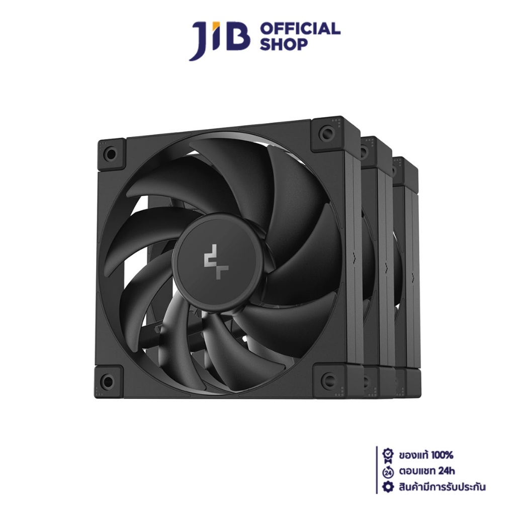 CASE FAN (พัดลมเคส) DEEPCOOL FD12-3 IN 1 (BLACK)