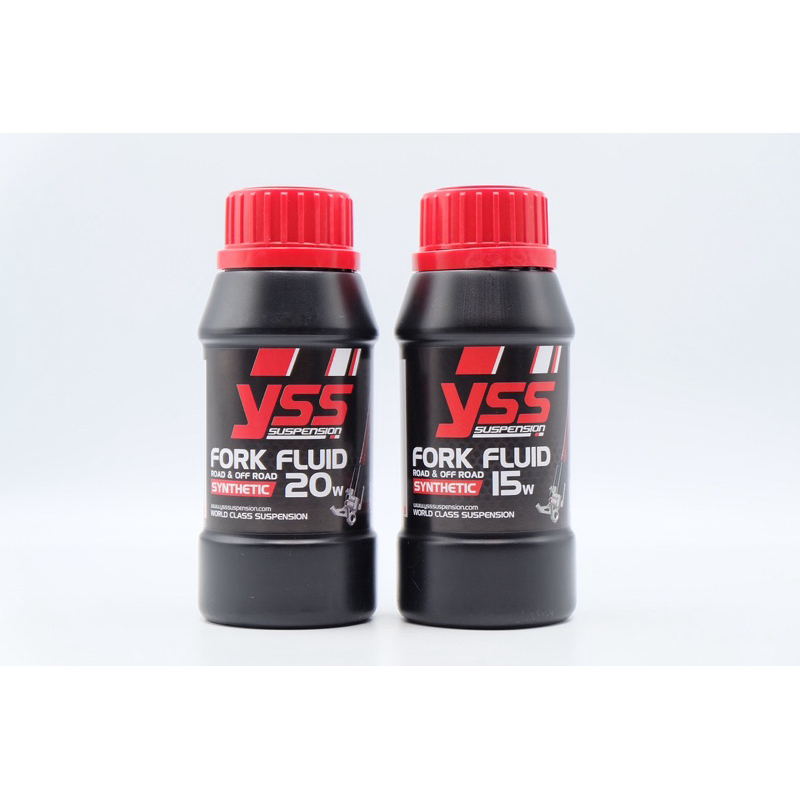 น้ำมันโช๊คหน้า YSS ขนาด 250ML เบอร์ 15W/20W ขวดละ 280฿