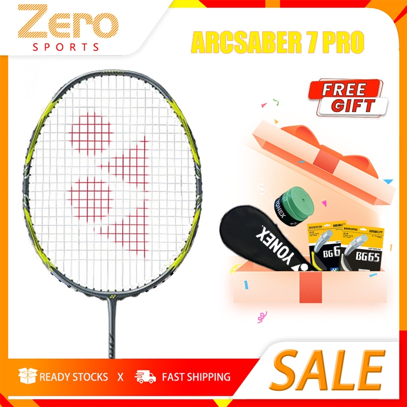 YONEX ARCSABER 7 PRO คาร์บอนไฟเบอร์ไม้แบดมินตัน Professional Sport Offensive Type Racquet แบดมินตันสำหรับการฝึกอบรม