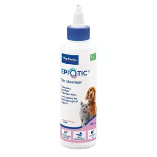 Virbac Epiotic 125ml หมดอายุ05/2027 สำหรับทำความสะอาดหูสัตว์เลี้ยง