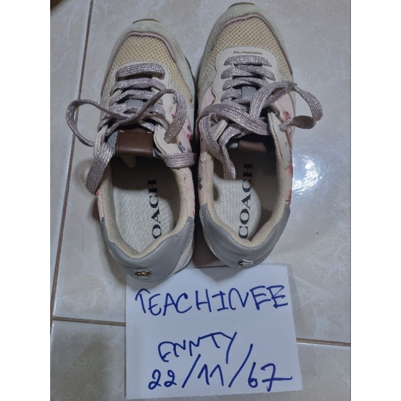 usedรองเท้าผ้าใบcoachแท้