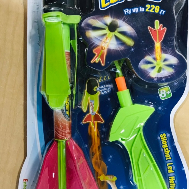 Rocket Copters Fly Up To 220 FT Slingshot Led Heligopters
