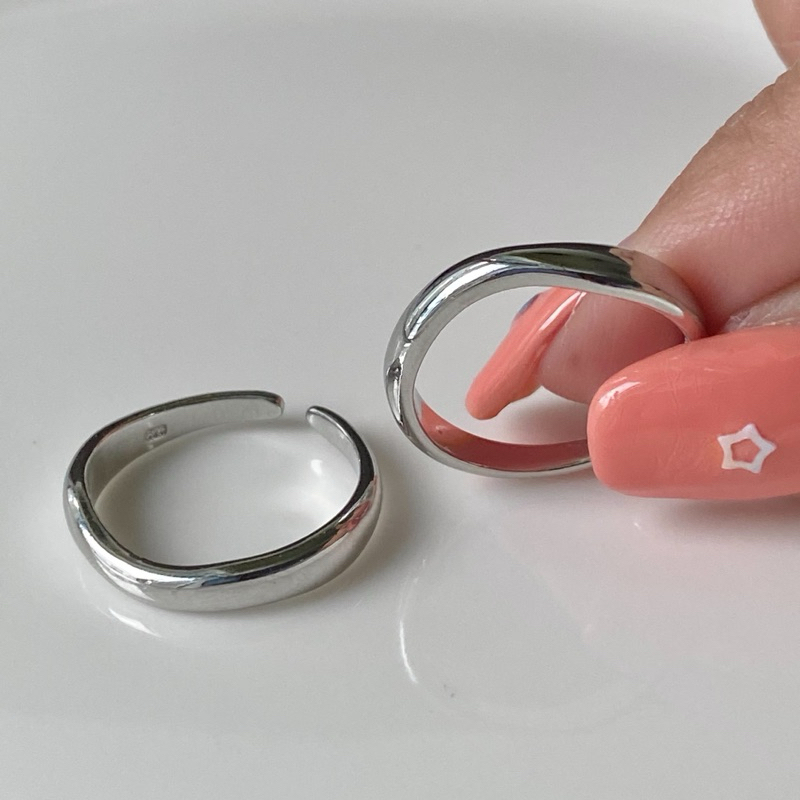 แหวน Plain Silver Open ring - wheniloveilove