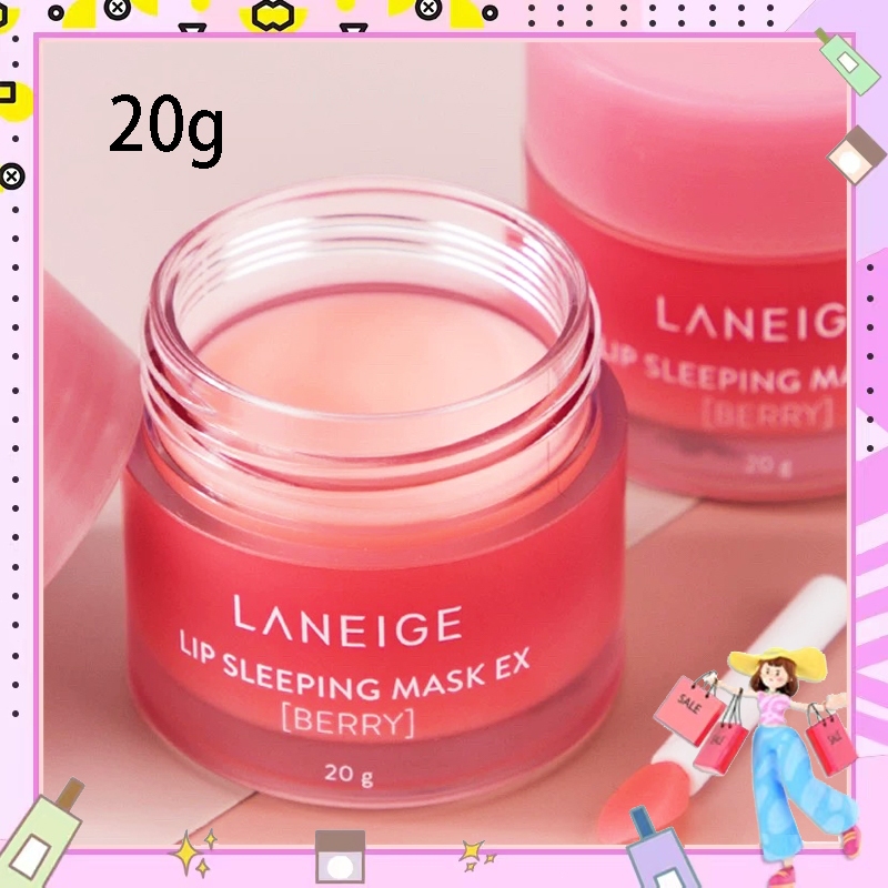 （20g）LANEIGE Lip Sleeping Mask 20g ลิปมาร์สเพื่อความชุ่มชื้น กลิ่น Berry