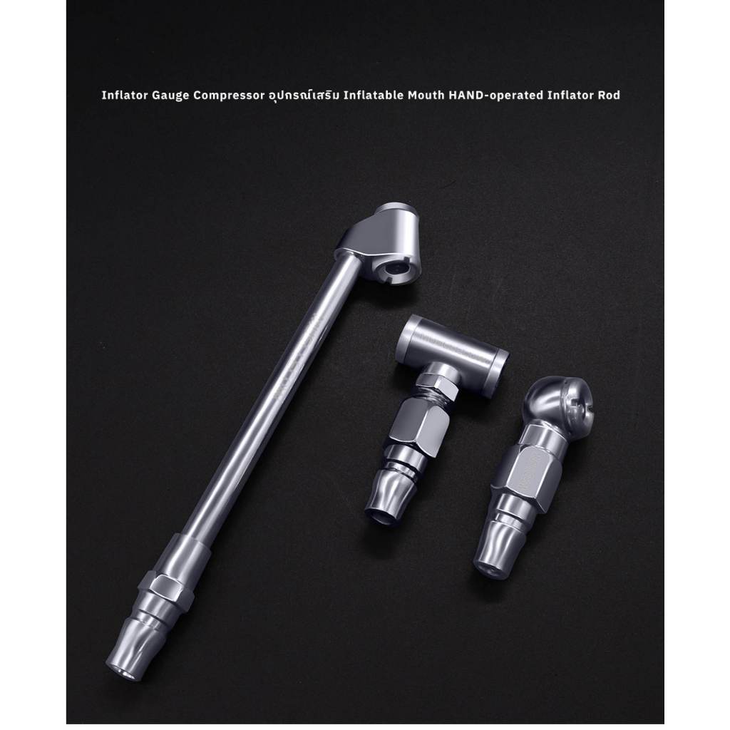 HEXMA หัวเติมลมยางรถยนต์ 2 แบบ เกรดพรีเมี่ยม หัวเติมลมสั้น หัวเติมลมยาว หัวเติมลมหางปลา หัวเติมลมคับเปิล หัวสั้นคับเปิ้ล - รูปที่ 2