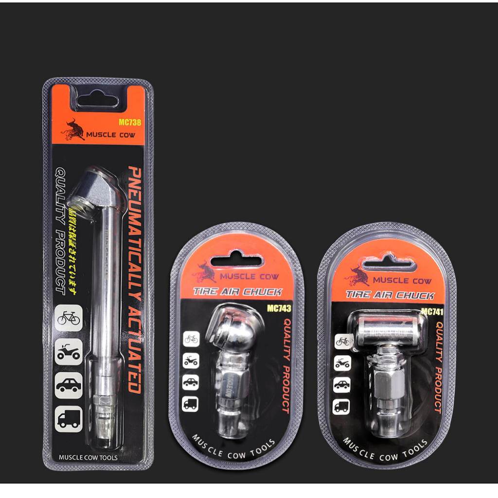 HEXMA หัวเติมลมยางรถยนต์ 2 แบบ เกรดพรีเมี่ยม หัวเติมลมสั้น หัวเติมลมยาว หัวเติมลมหางปลา หัวเติมลมคับเปิล หัวสั้นคับเปิ้ล - รูปที่ 4