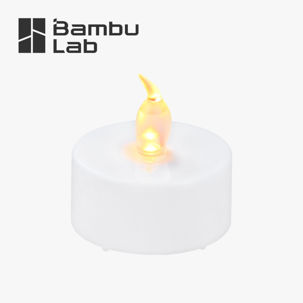 Bambulab 12ชิ้น เทียนทีไลท์ LED เปลวไฟ D37.2x36.6 มม. LED Flame Tea Light Candle kit