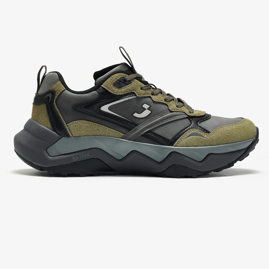 SJ Lifestyle รุ่น Athleisure sneakers men TRAIL 620992 รองเท้าผ้าใบลำลอง สำหรับผู้ชาย มี 2 สี เทา/ดำ กรม/ดำ