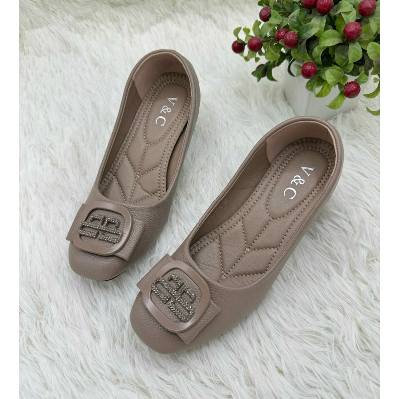 ⭐️พร้อมส่ง⭐️รองเท้าคัชชู หนังนิ่ม รุ่น 874-374 ส้นสูง 2 นิ้ว Size 35-40
