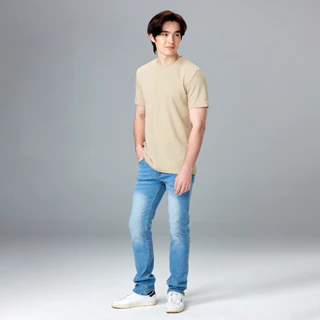เสื้อไม่ร้อน คอกลม Mynds รุ่น Regular Smart T-Shirt ผ้า Dry Tech ที่สุดแห่งความใส่สบาย ระบายอากาศดี Unisex สีข้าวโอ๊ต