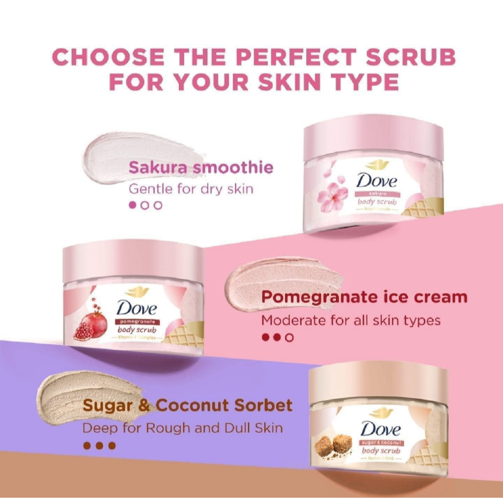 Dove Body Scrub 280g